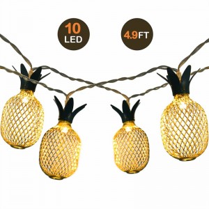 LED 灯 串 10LED warmes weißes Ananasschnurlicht